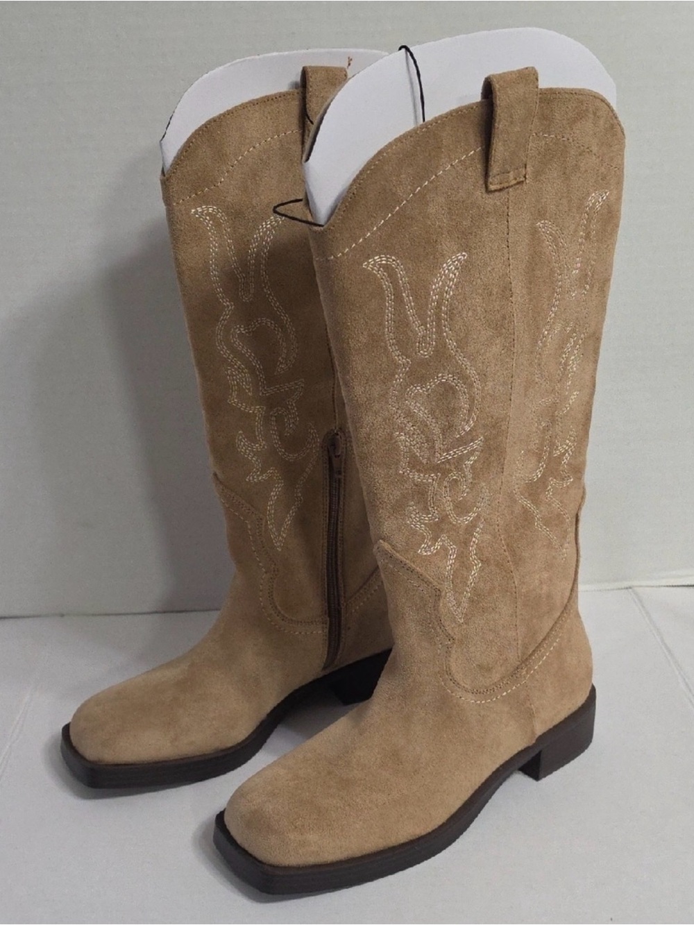 Sonoma Tan Suede Over-the-Knee Western Boots